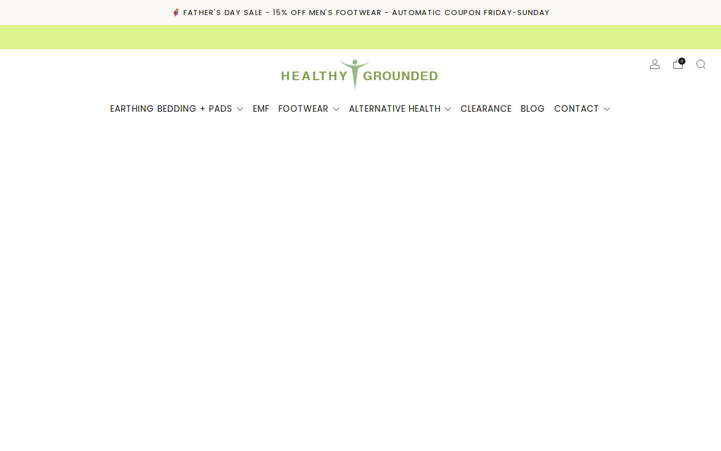 theearthingstore.com homepage screenshot