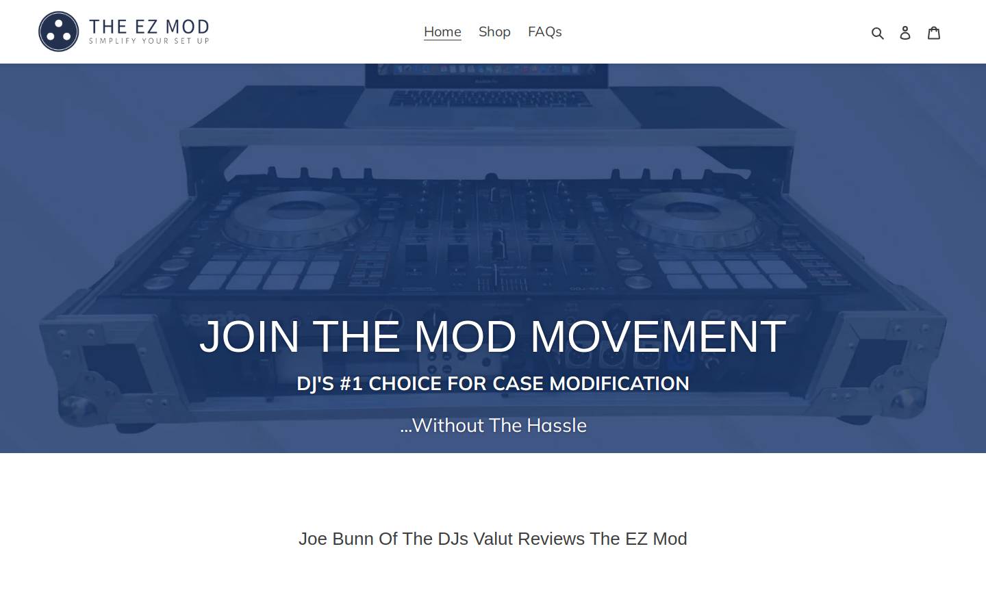 theeasymod.com homepage screenshot
