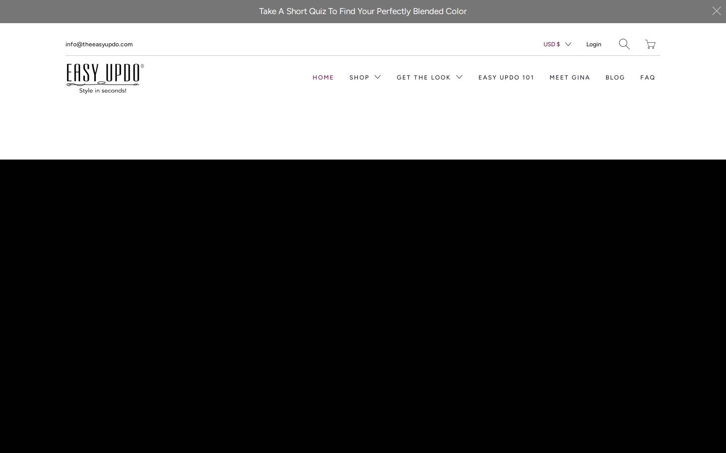 theeasyupdo.com homepage screenshot