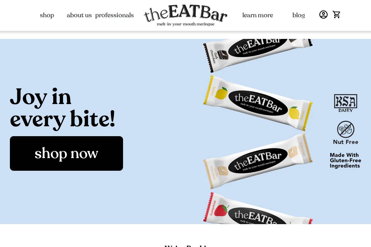theeatbar.com homepage screenshot