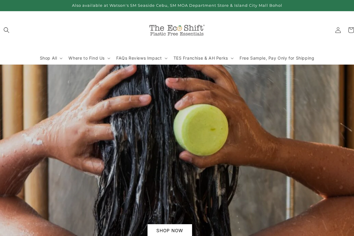 The Eco Shift® homepage screenshot