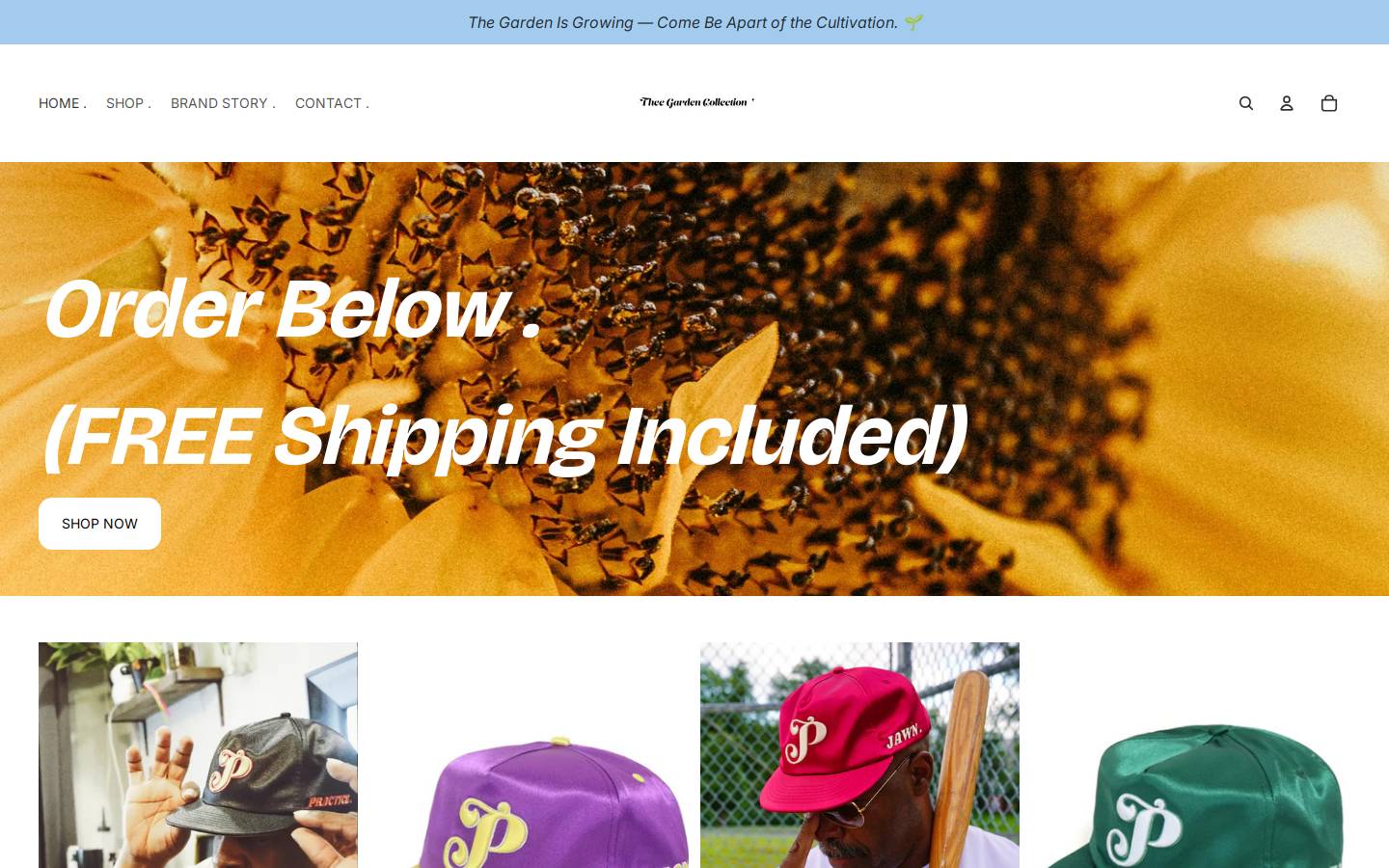theegardencollection.com homepage screenshot