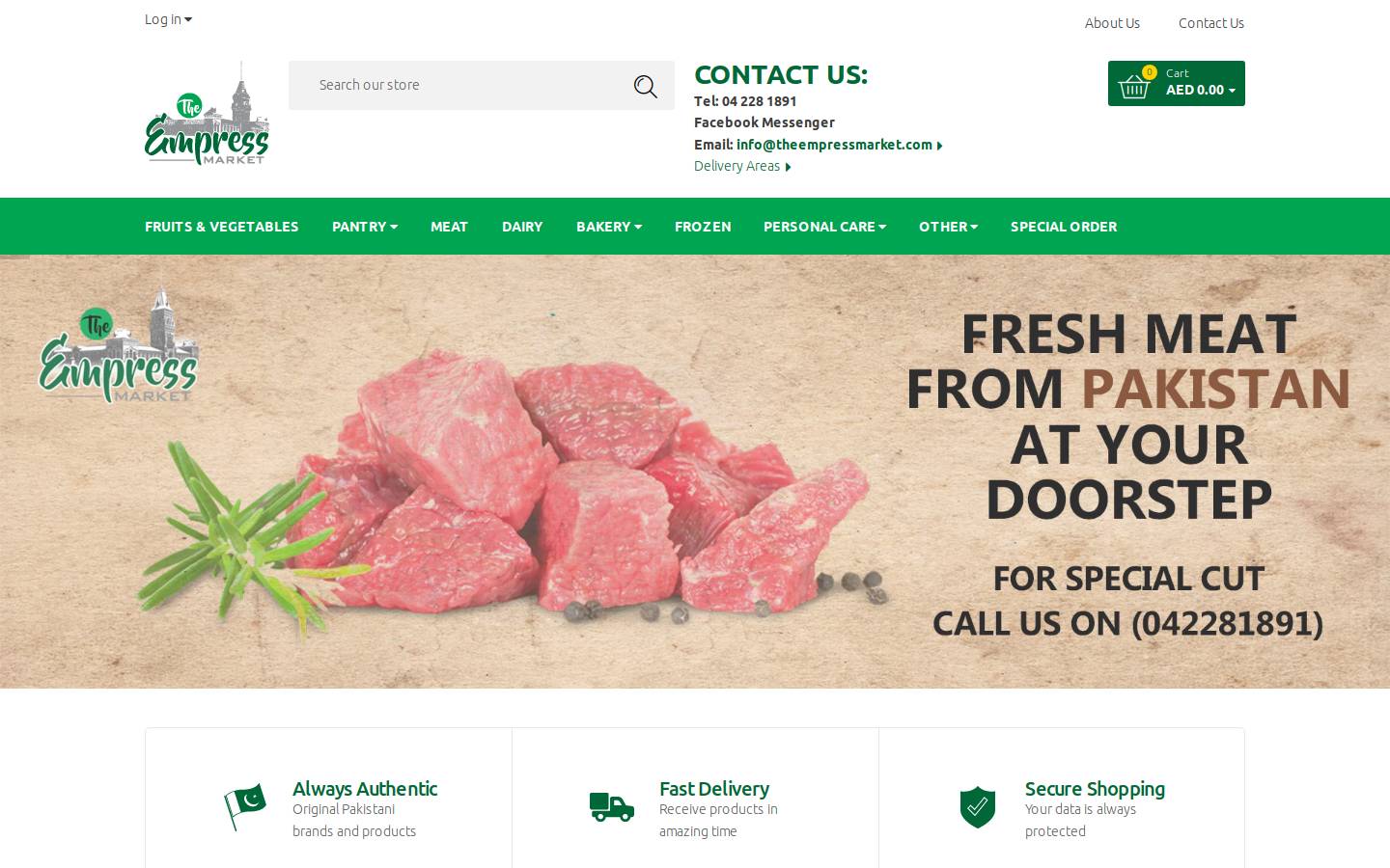 theempressmarket.com homepage screenshot