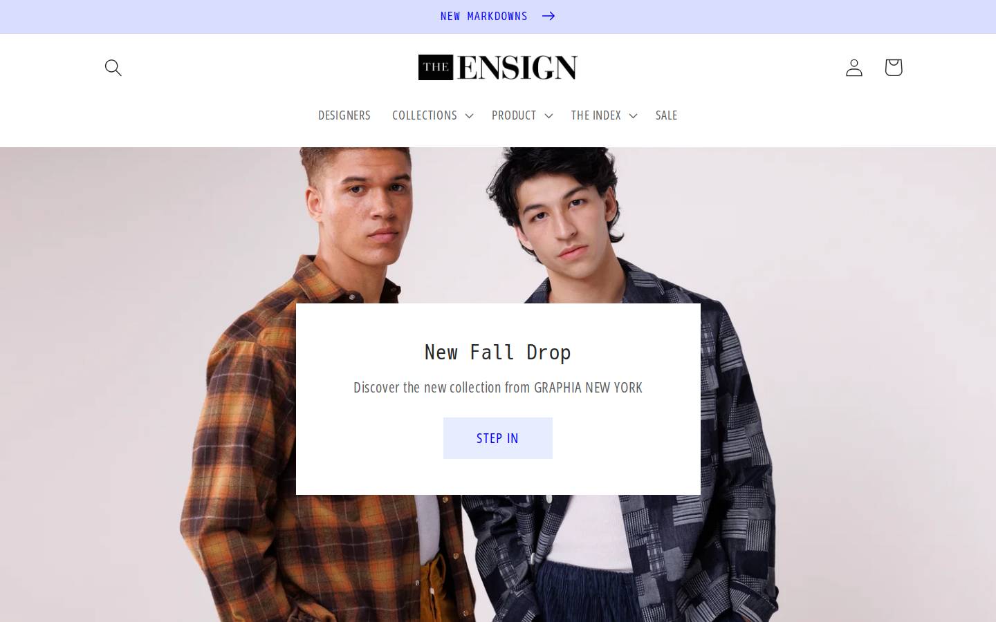 theensign.us homepage screenshot