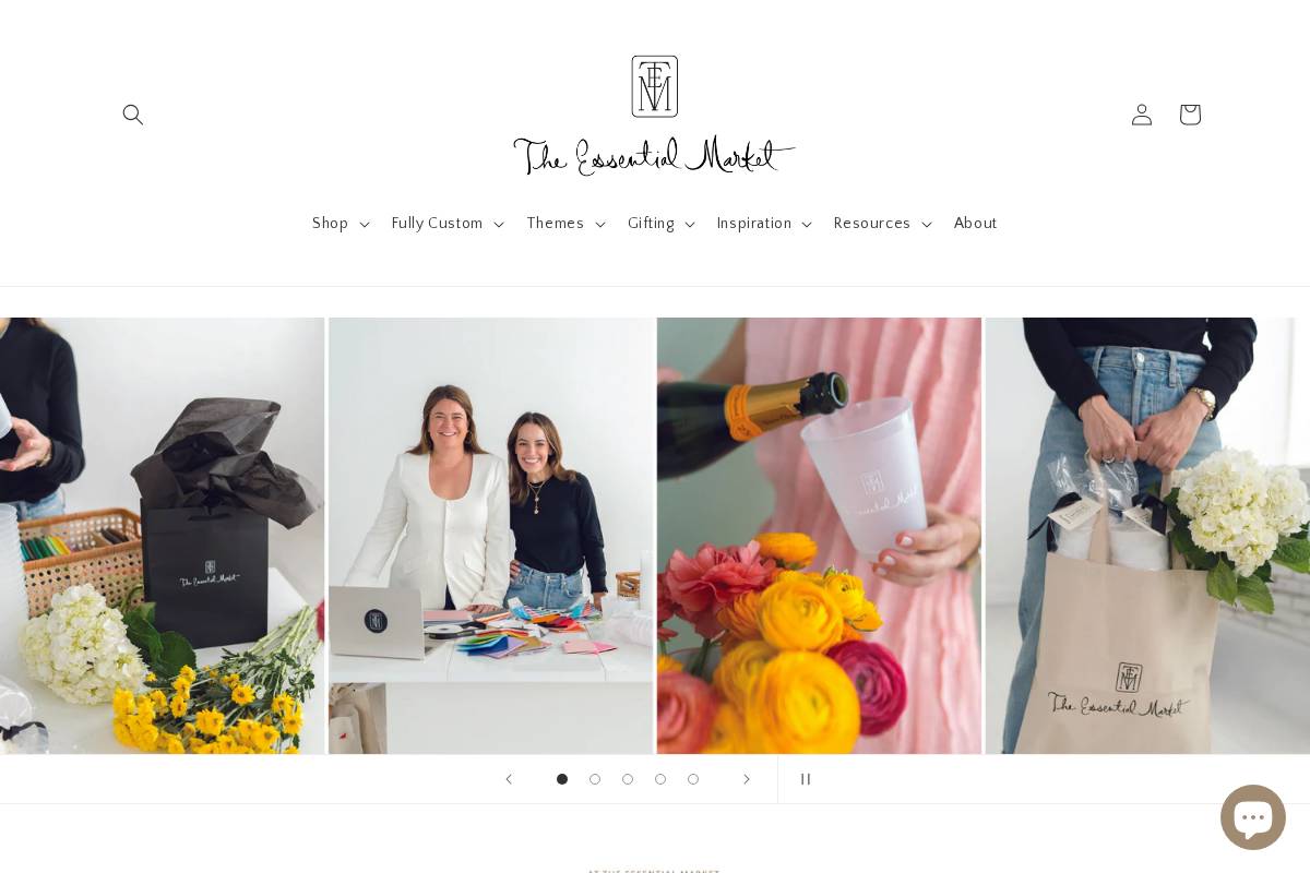 theessentialmkt.com homepage screenshot