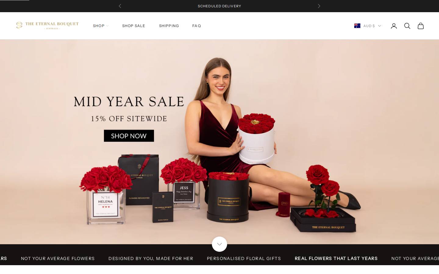 theeternalbouquet.com homepage screenshot