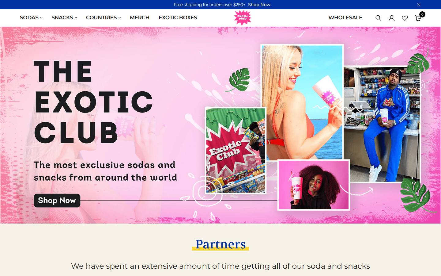 theexoticclub.com homepage screenshot