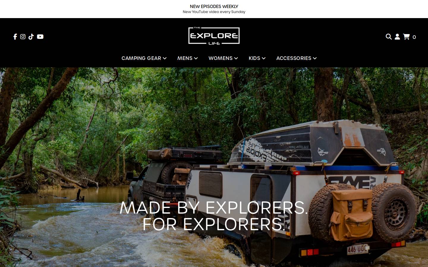 theexplorelife.com.au homepage screenshot