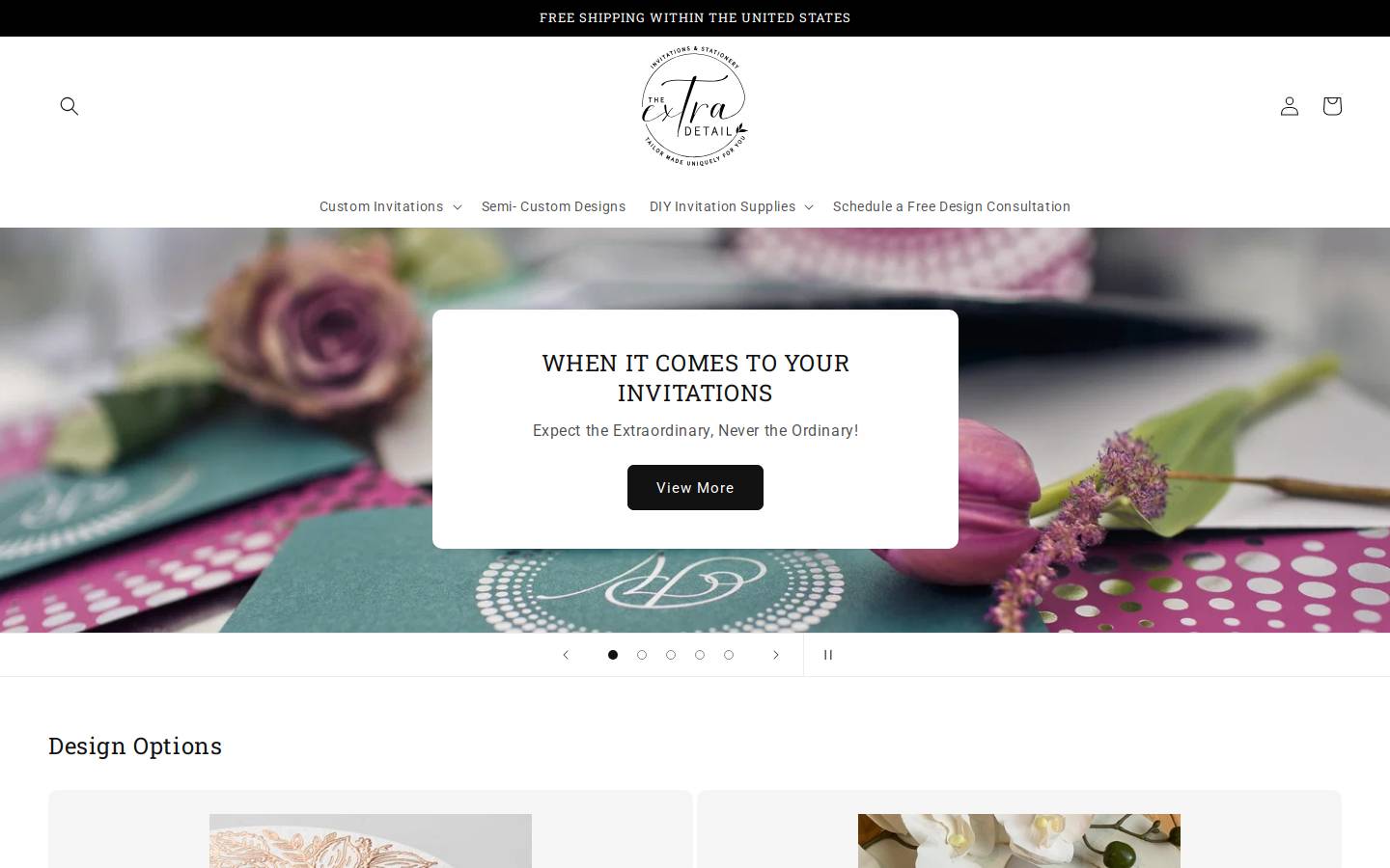 theextradetail.com homepage screenshot