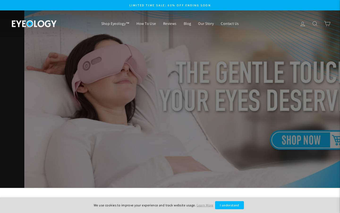 Eyeology homepage screenshot