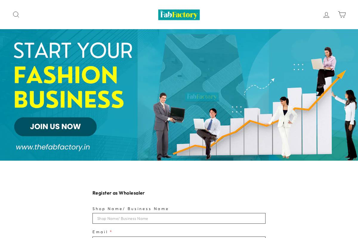 thefabfactory.in homepage screenshot
