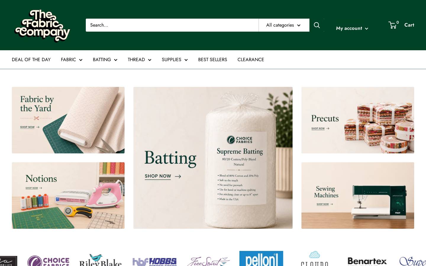 thefabric.co homepage screenshot