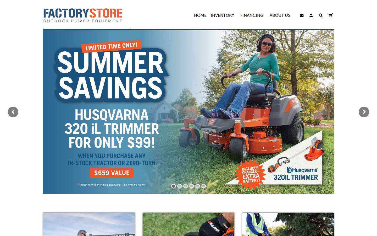 thefactorystore.ca homepage screenshot