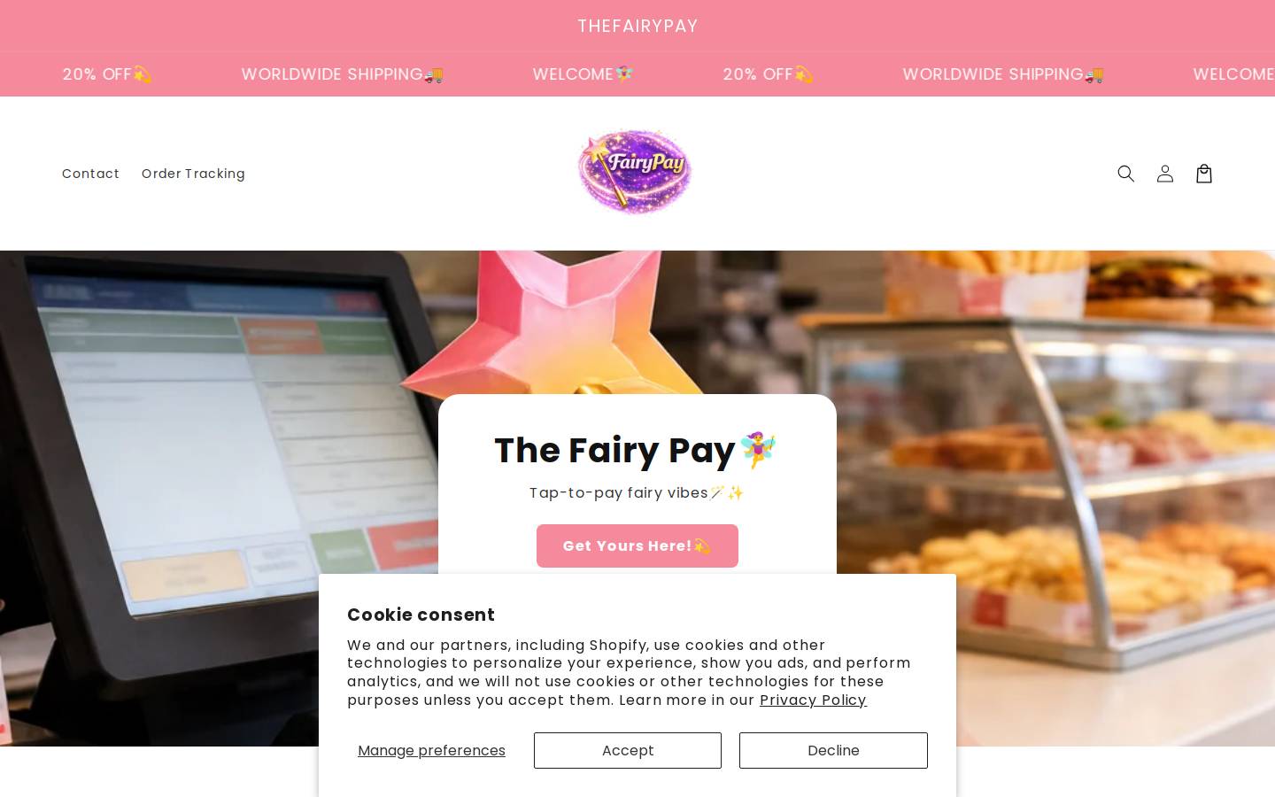 thefairypay.com homepage screenshot