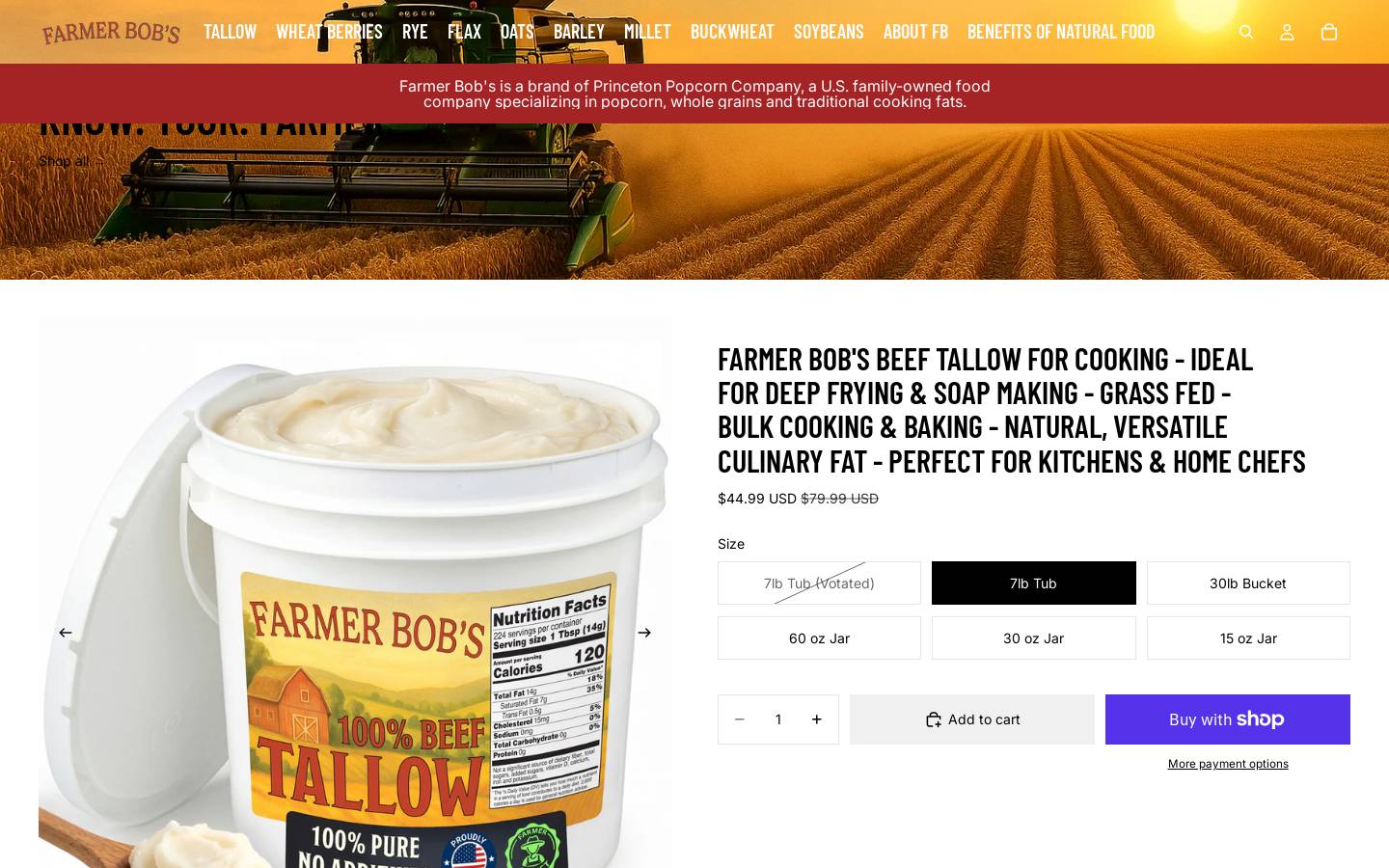 thefarmerbob.com homepage screenshot