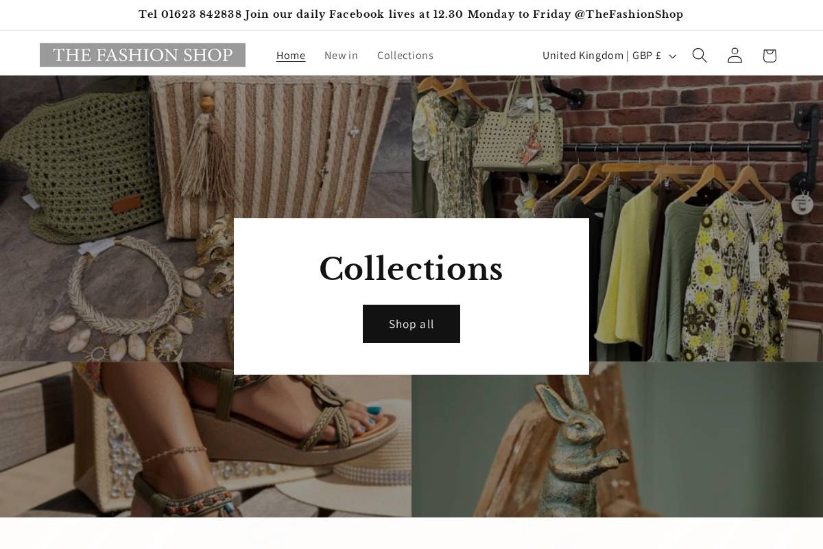 thefashionshop.online homepage screenshot