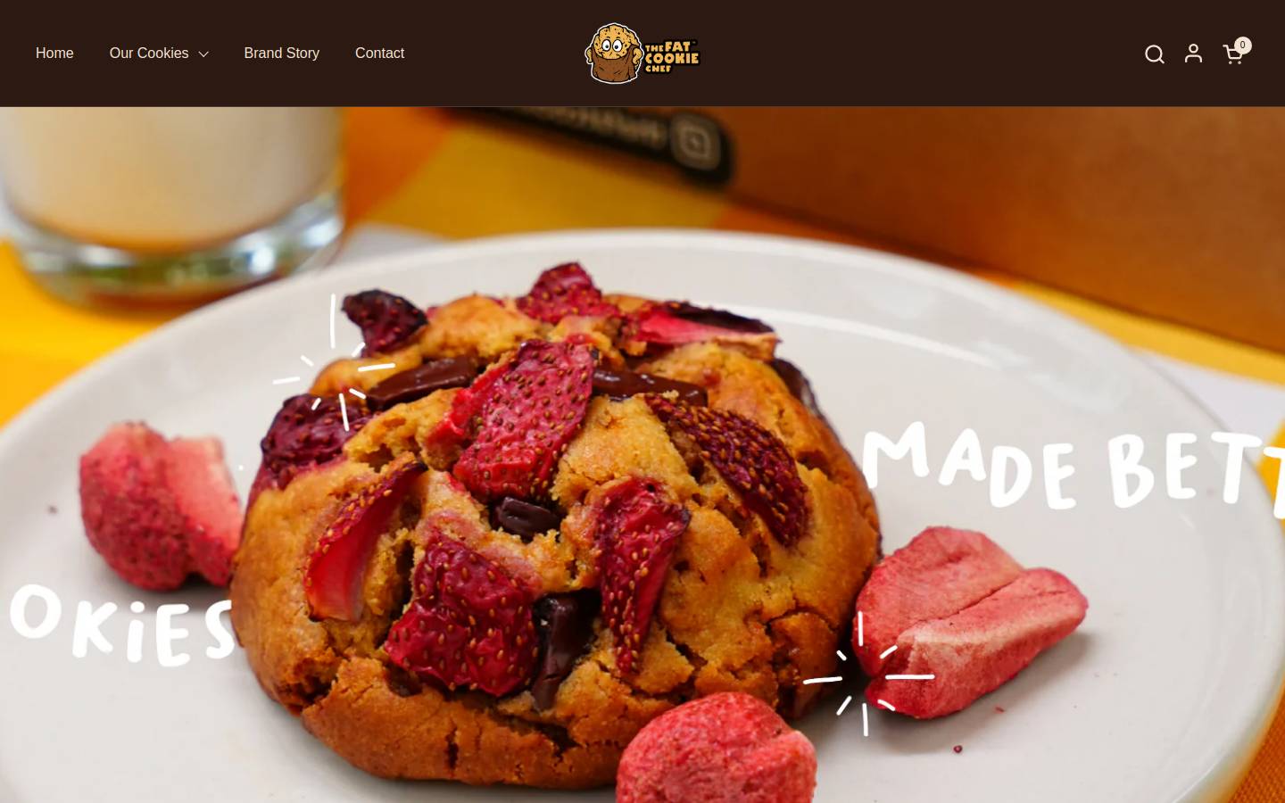 thefatcookiechef.com homepage screenshot