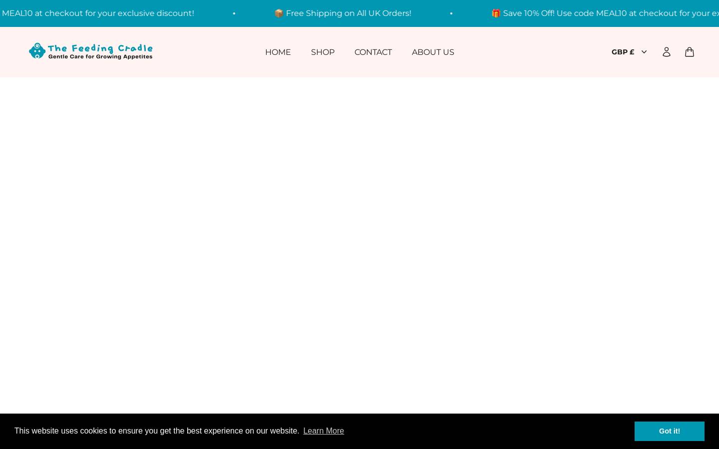 thefeedingcradle.com homepage screenshot