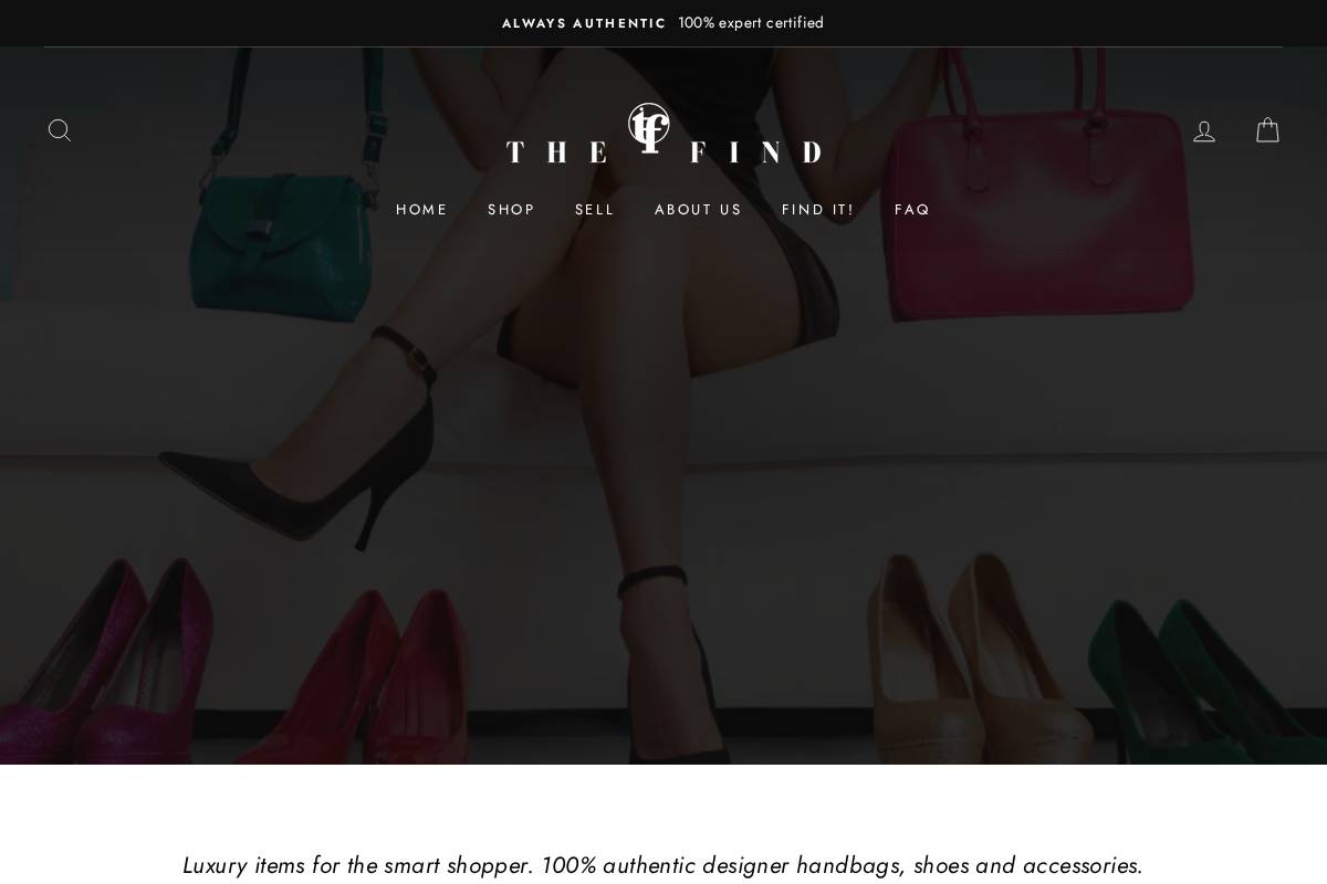 Thefind homepage screenshot