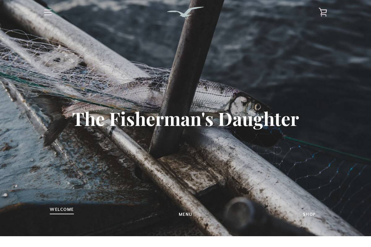 thefishermansdaughtergm.com homepage screenshot