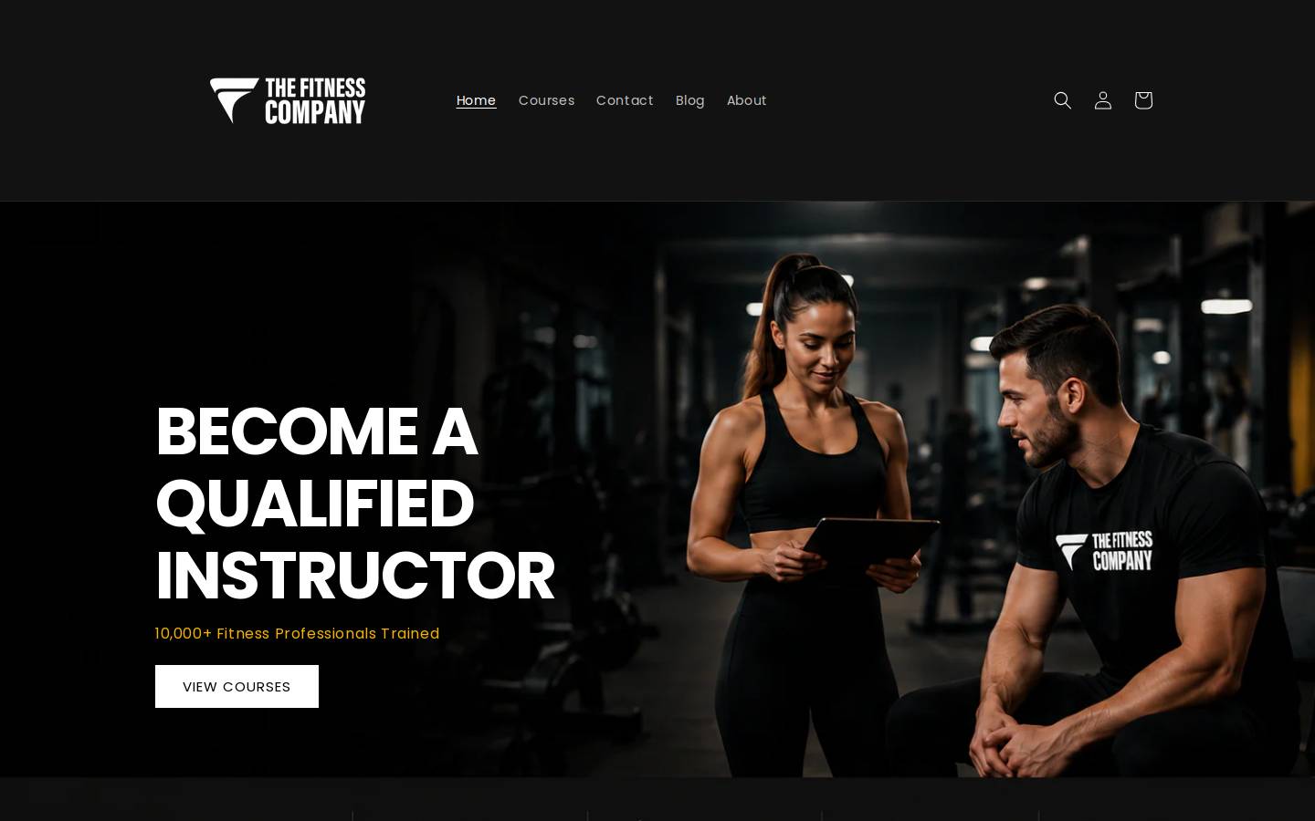 thefitnesscompany.com homepage screenshot