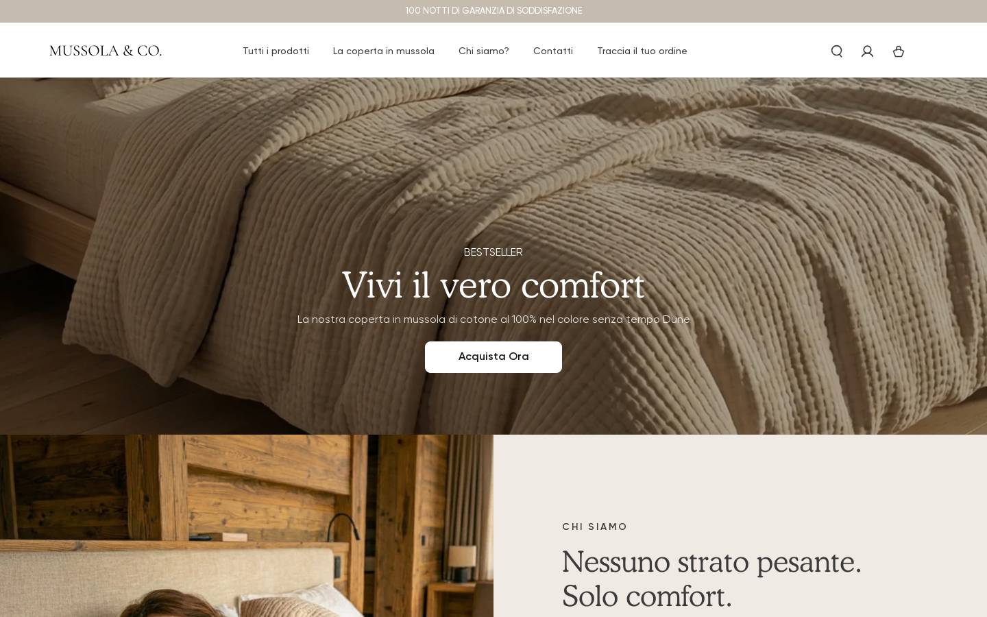 thefleececompany.it homepage screenshot