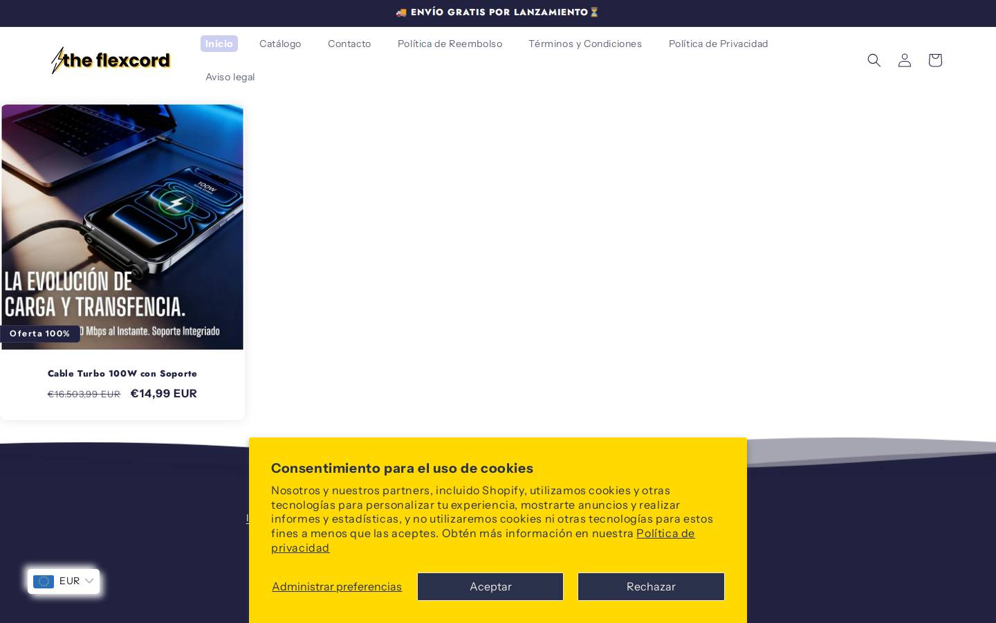 theflexcord.store homepage screenshot