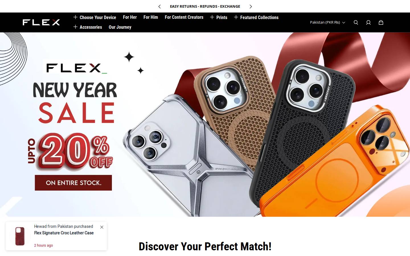 theflexshop.com homepage screenshot