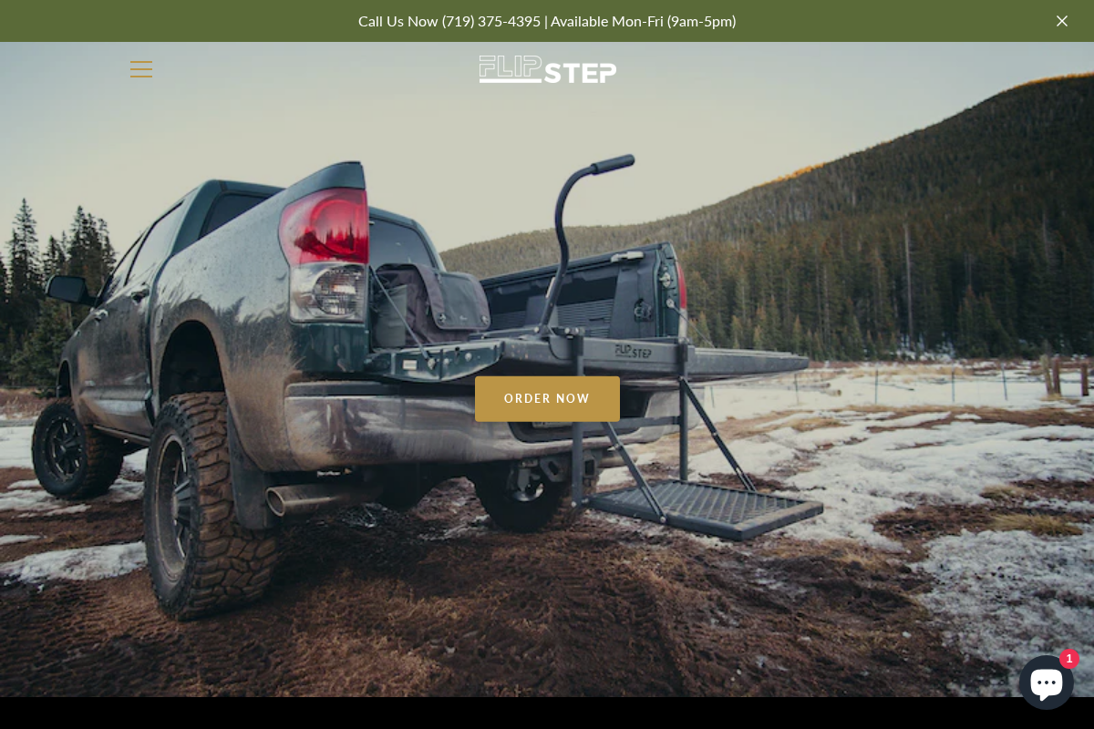 The FlipStep homepage screenshot