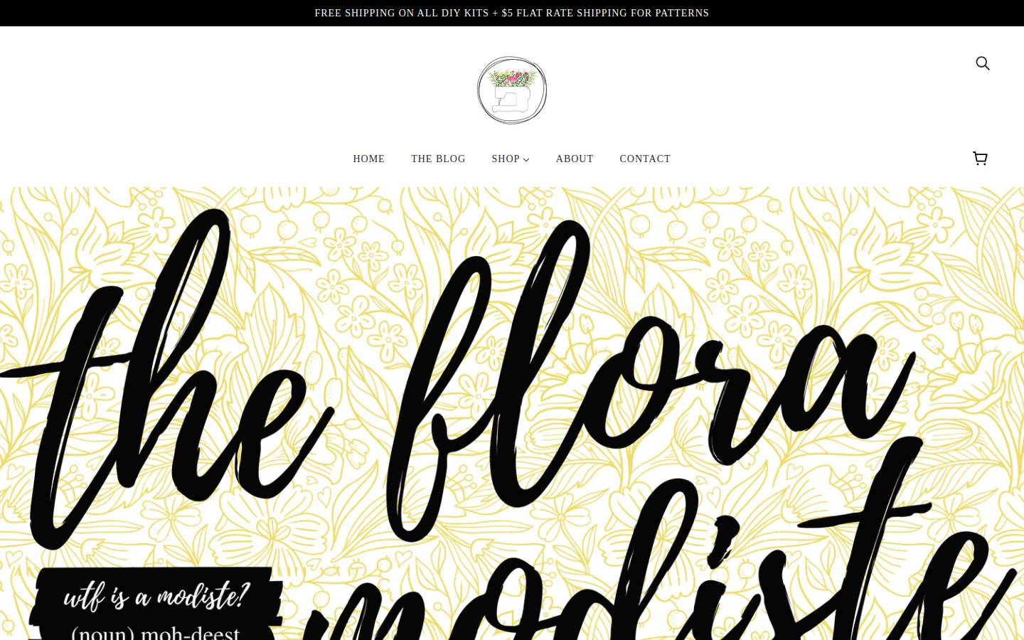 thefloramodiste.com homepage screenshot
