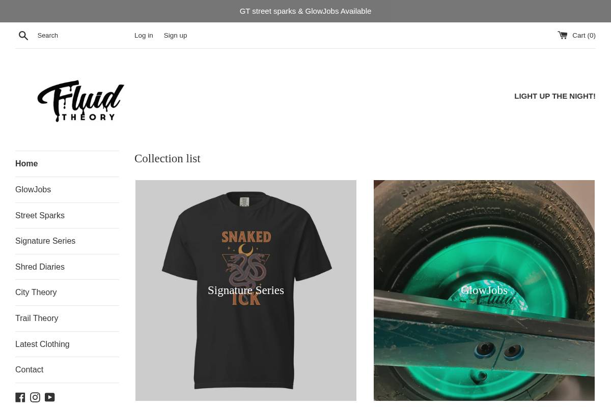 thefluidtheory.com homepage screenshot