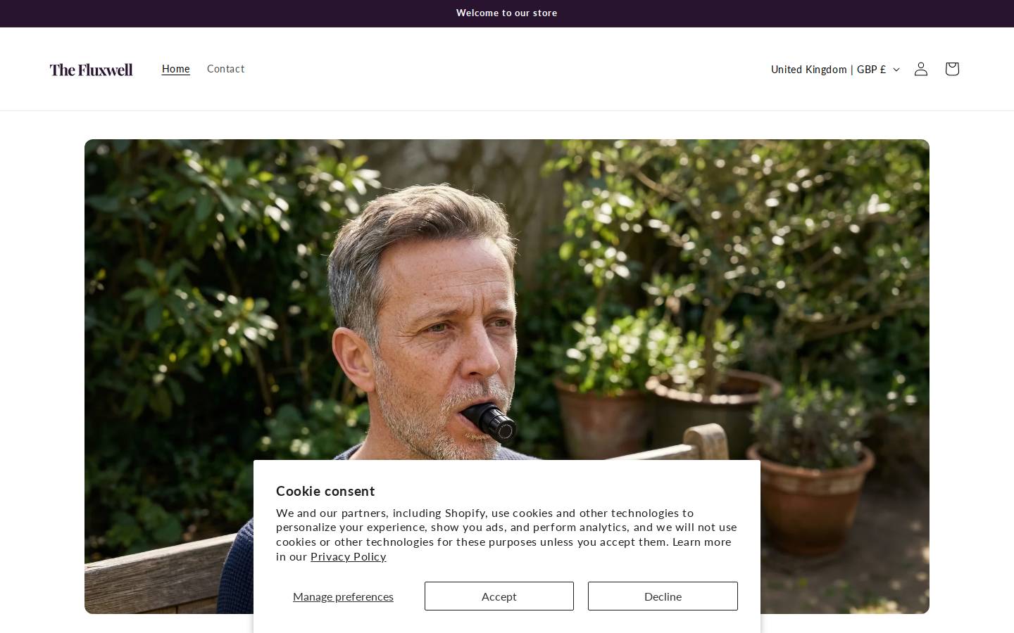 thefluxwell.com homepage screenshot
