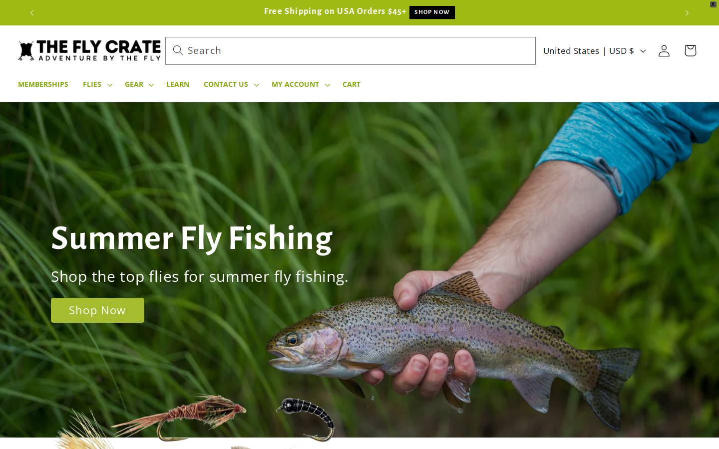 theflycrate.com homepage screenshot