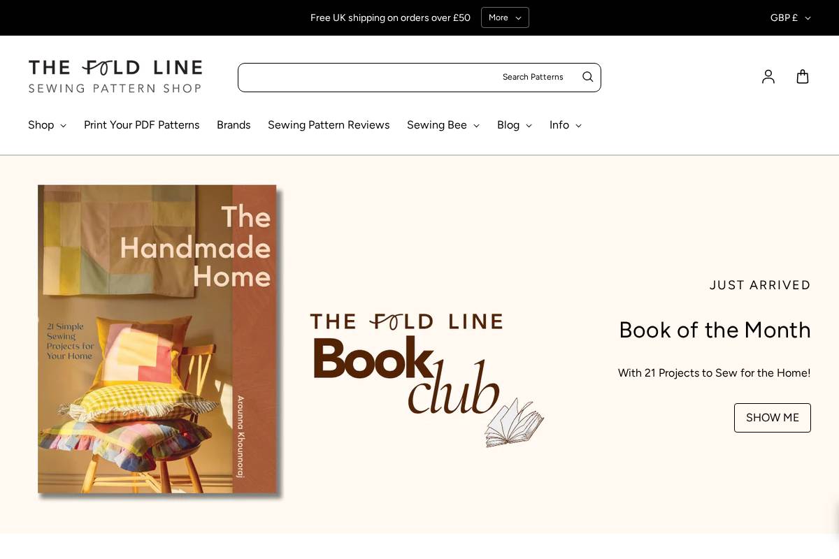thefoldline.com homepage screenshot