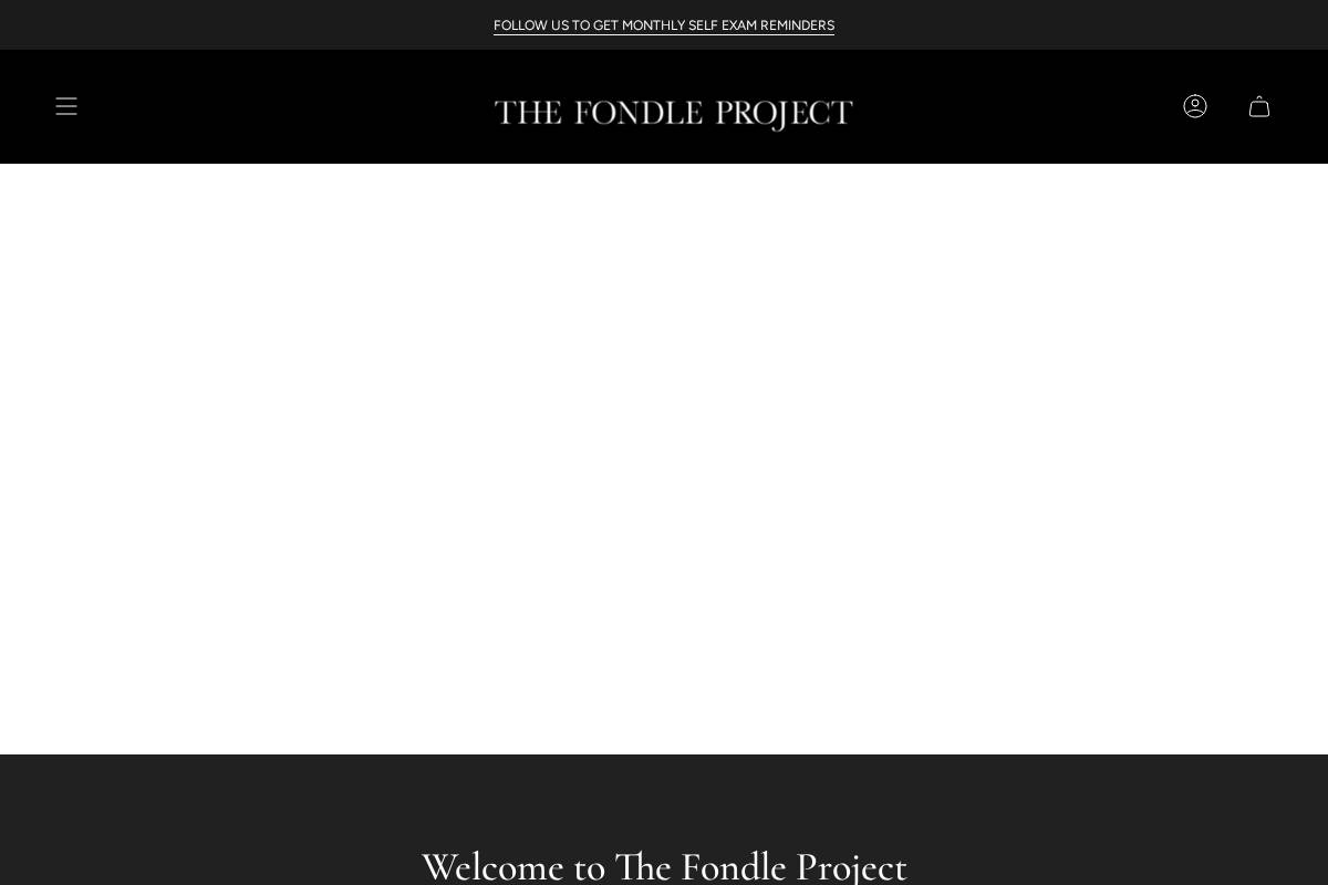 thefondleproject.org homepage screenshot