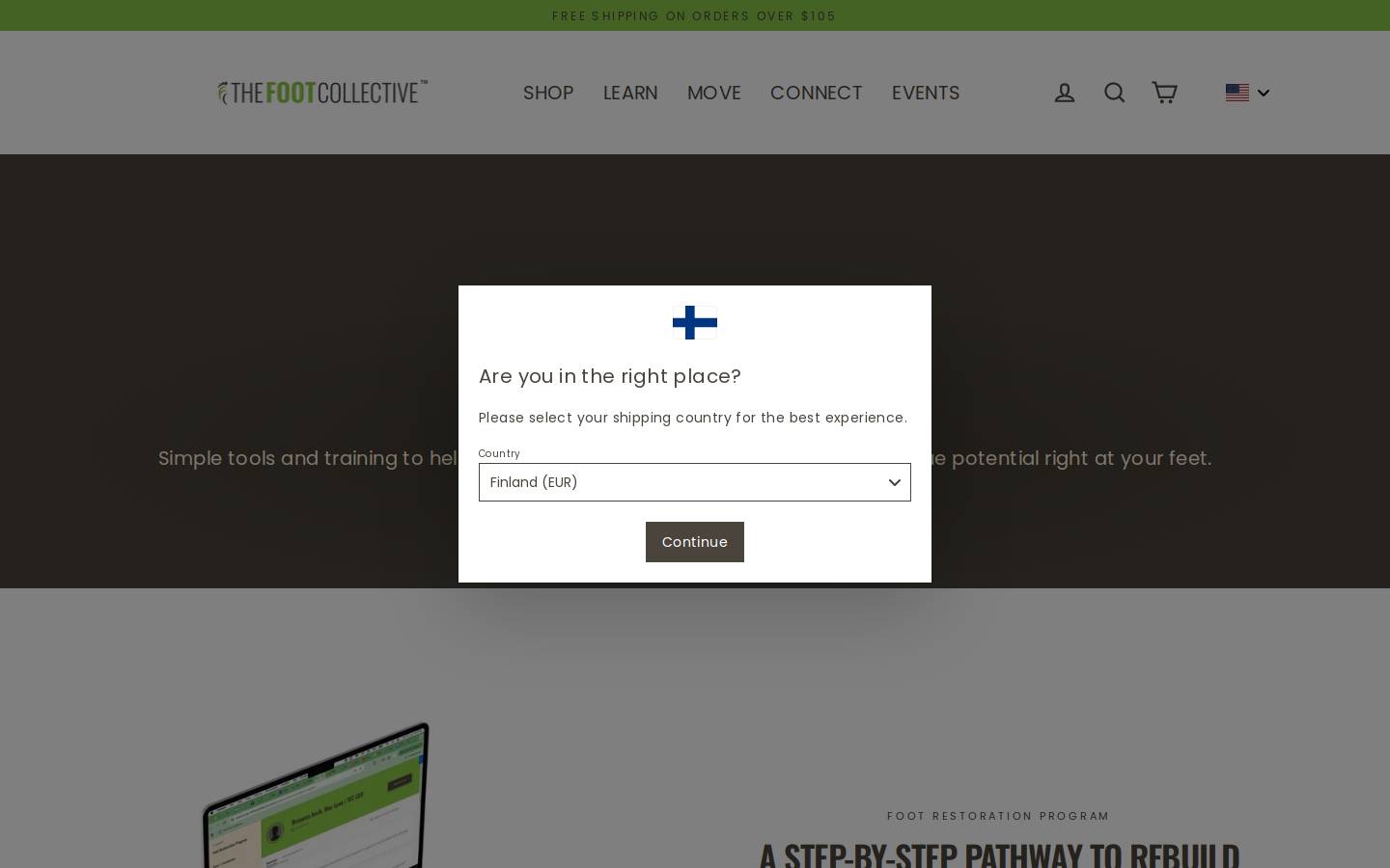 The Foot Collective homepage screenshot