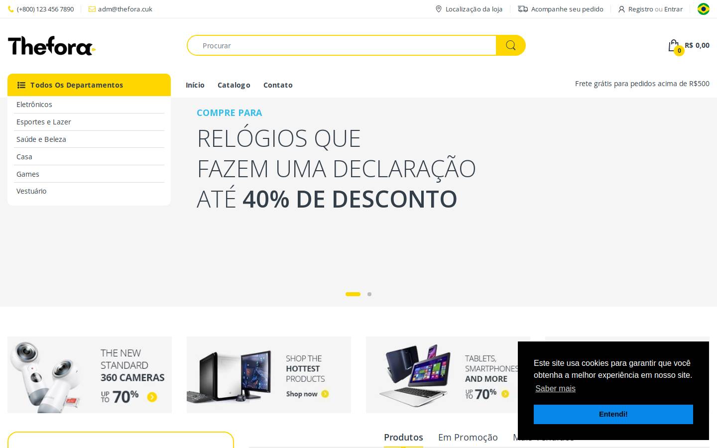 thefora.com.br homepage screenshot