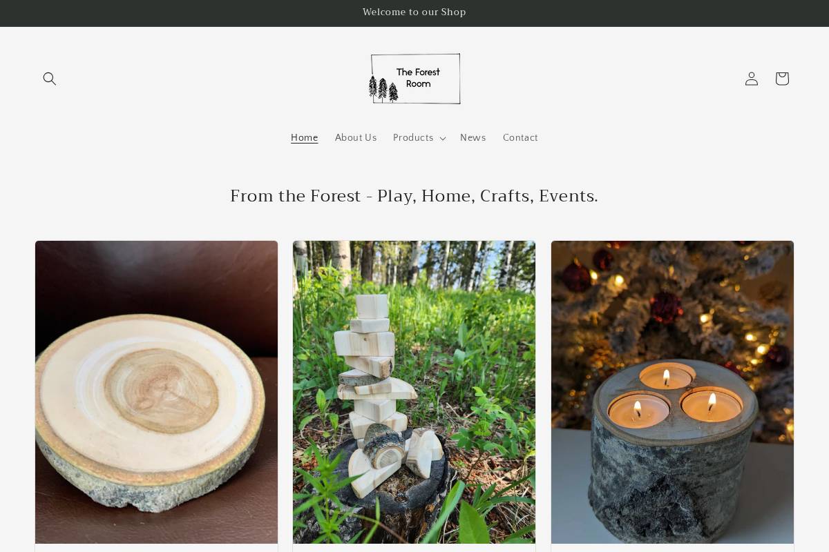 theforestroom.com homepage screenshot