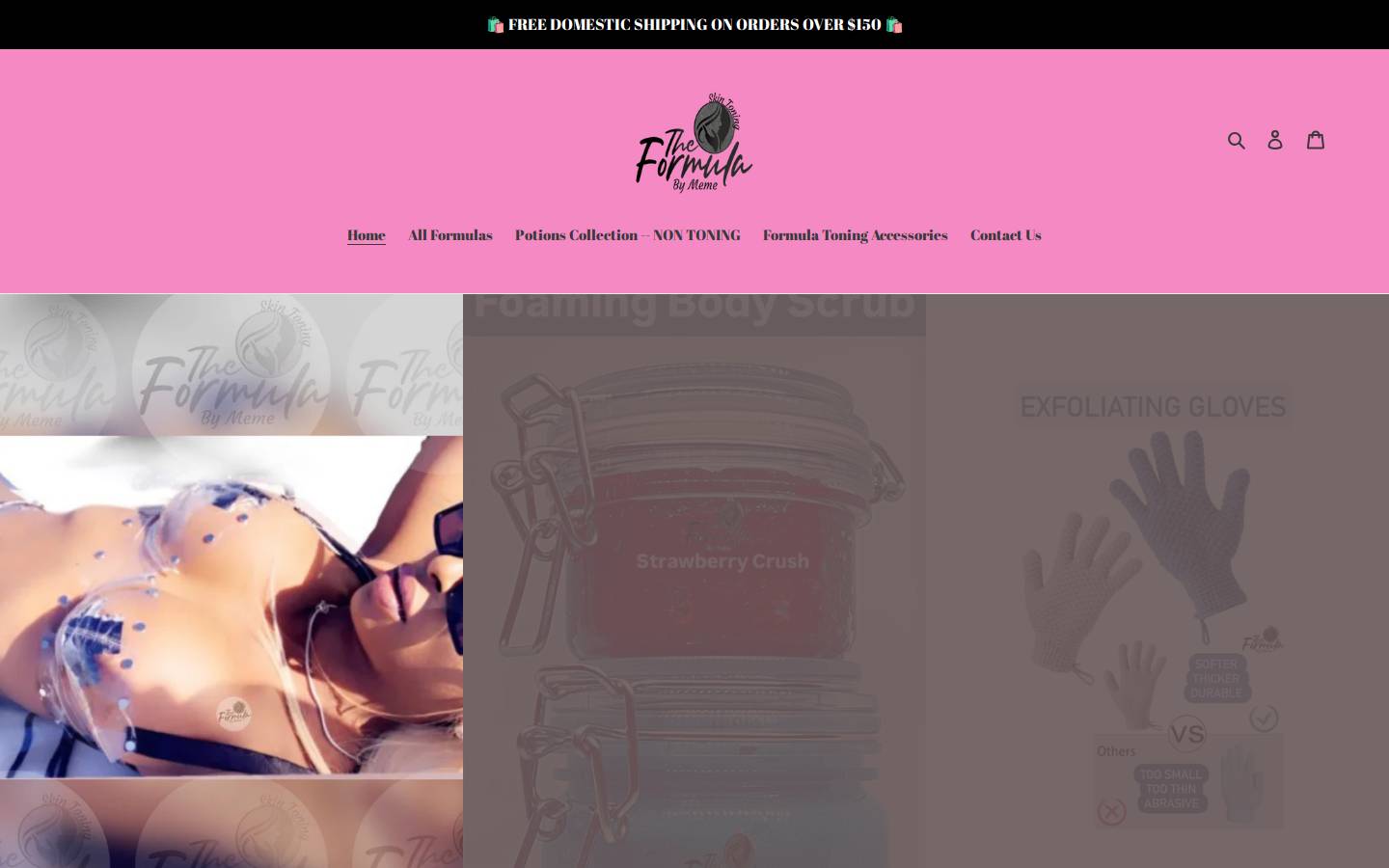 theformulabymeme.com homepage screenshot