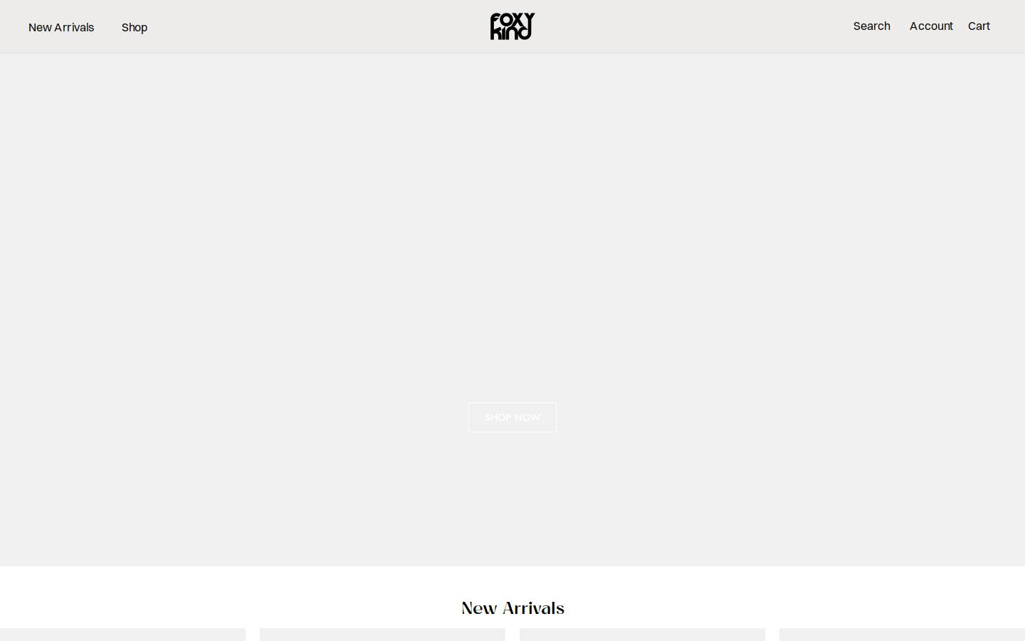 thefoxykind.com homepage screenshot