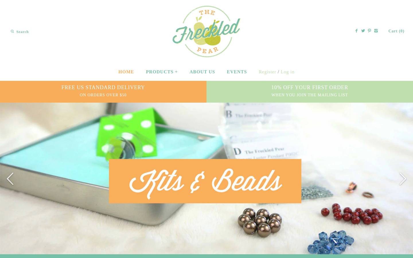 thefreckledpear.com homepage screenshot