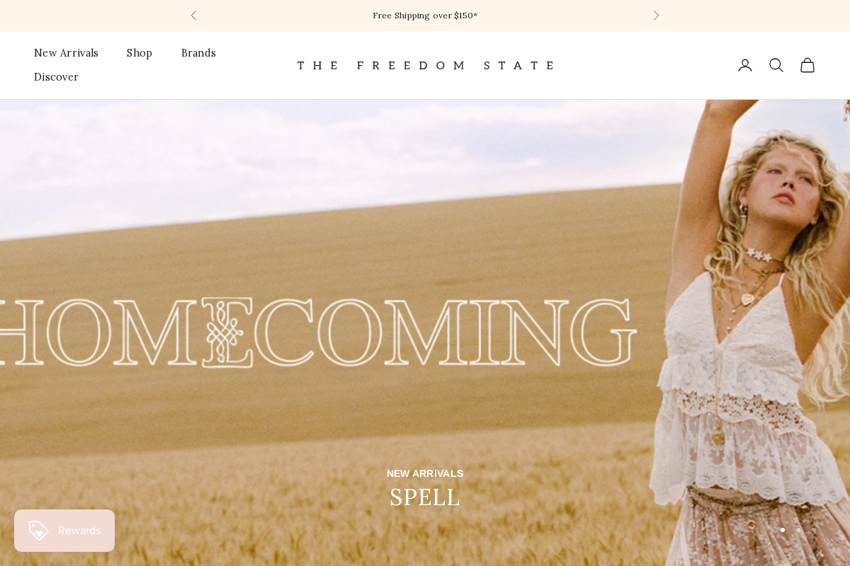 The Freedom State homepage screenshot