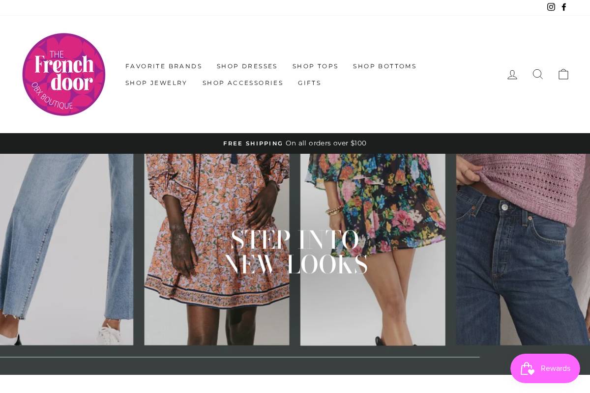 thefrenchdoorobx.com homepage screenshot