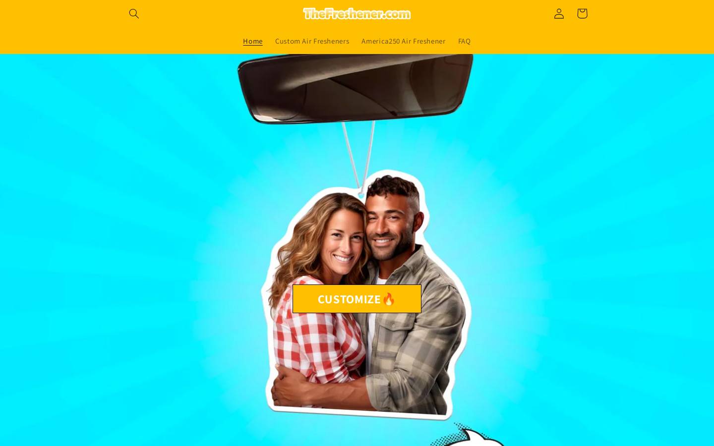 Thefreshener homepage screenshot