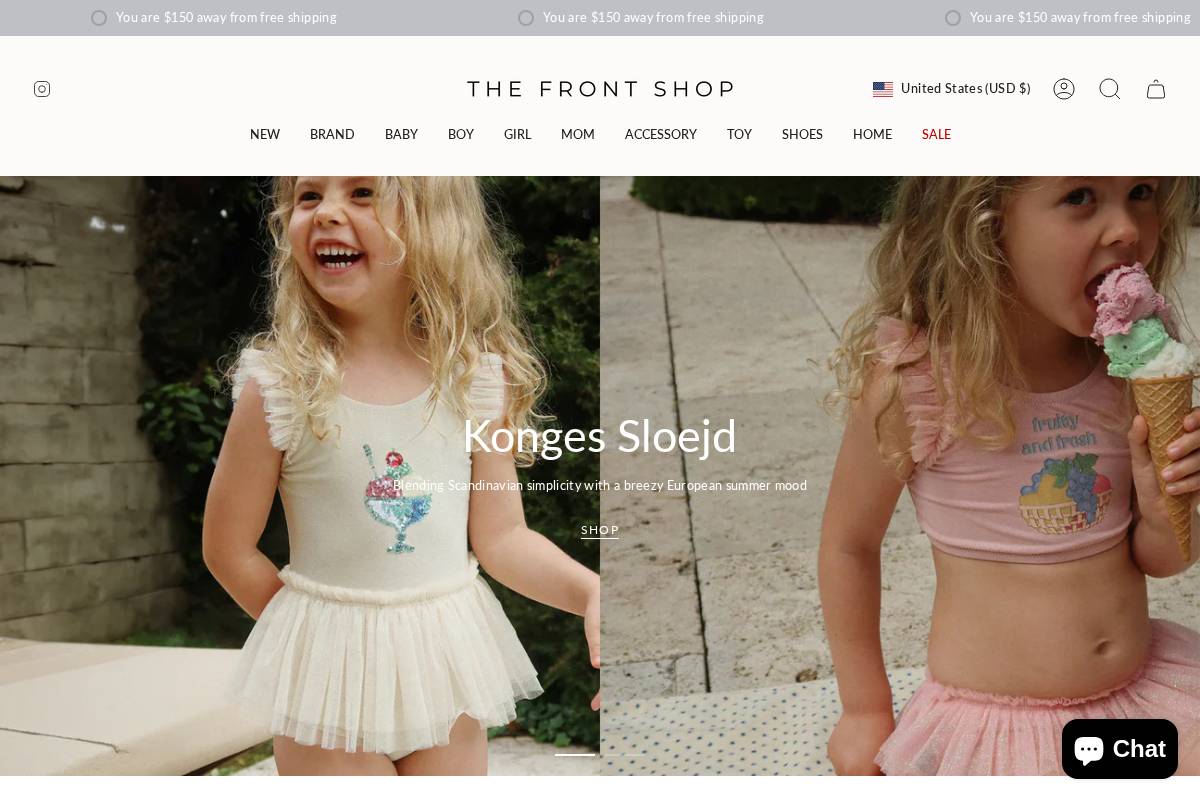 thefrontshop.com homepage screenshot