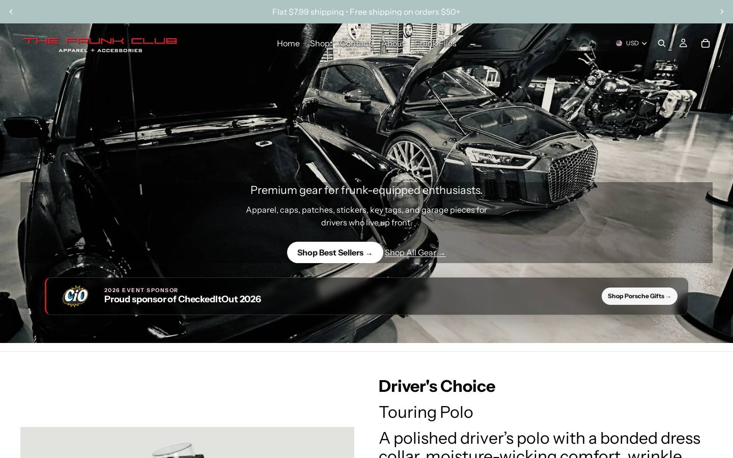 thefrunkclub.com homepage screenshot