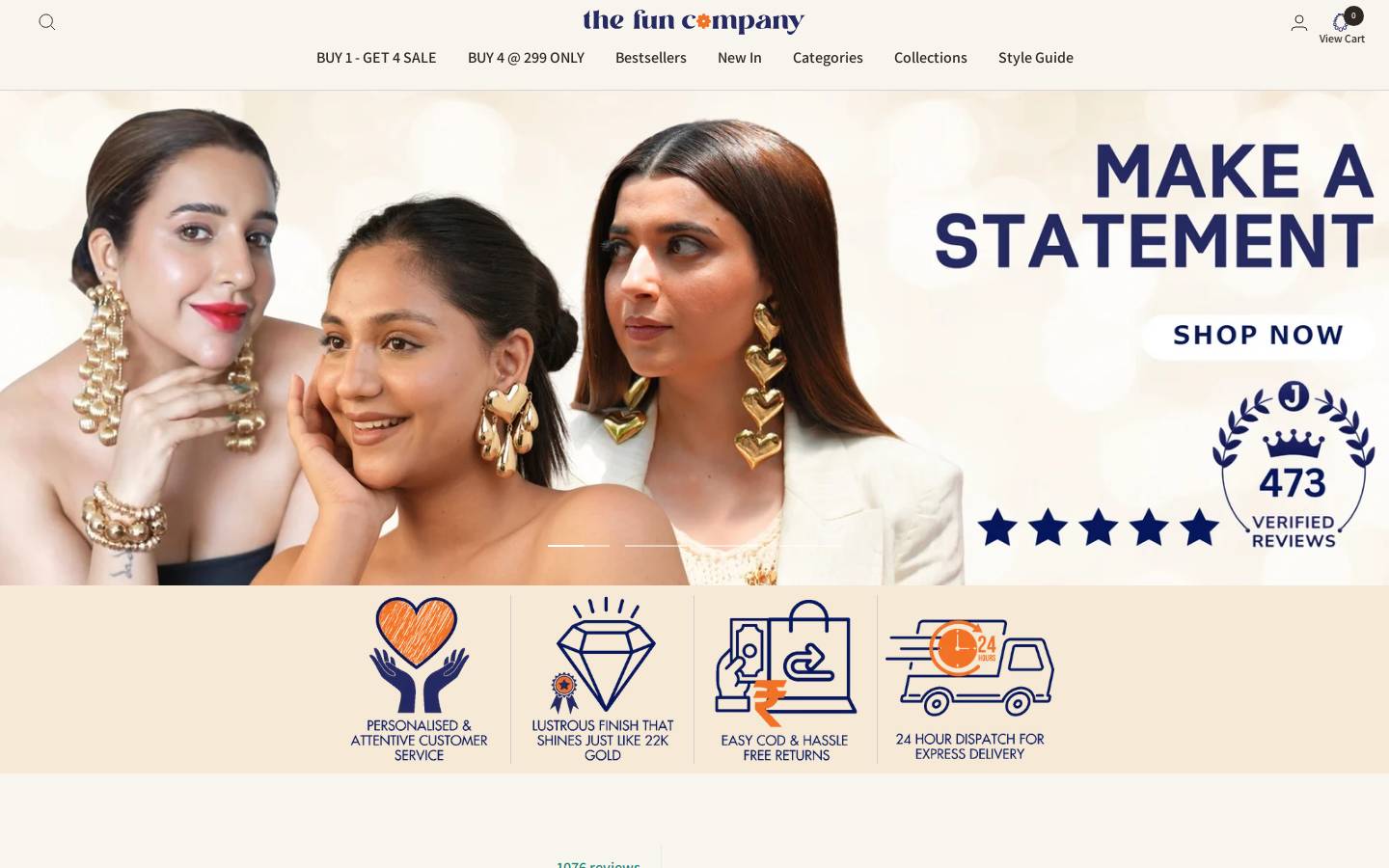 thefuncompany.in homepage screenshot