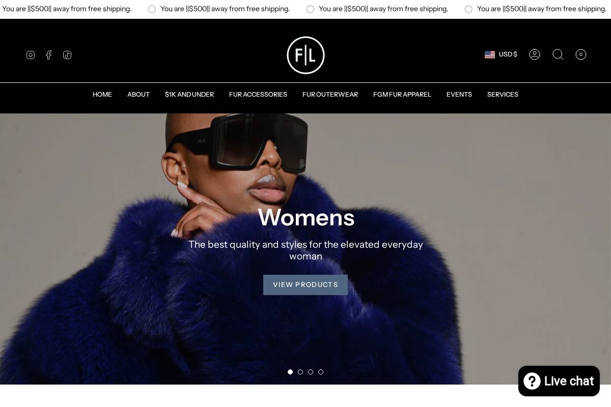 thefurandleathercentre.com homepage screenshot