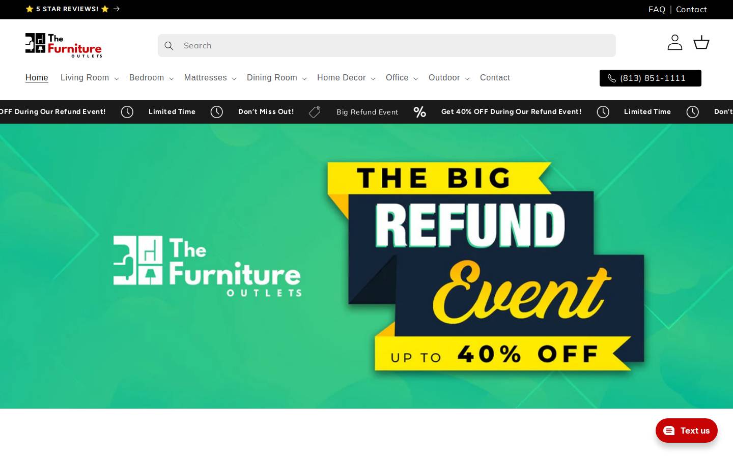 thefurnitureoutlets.com homepage screenshot
