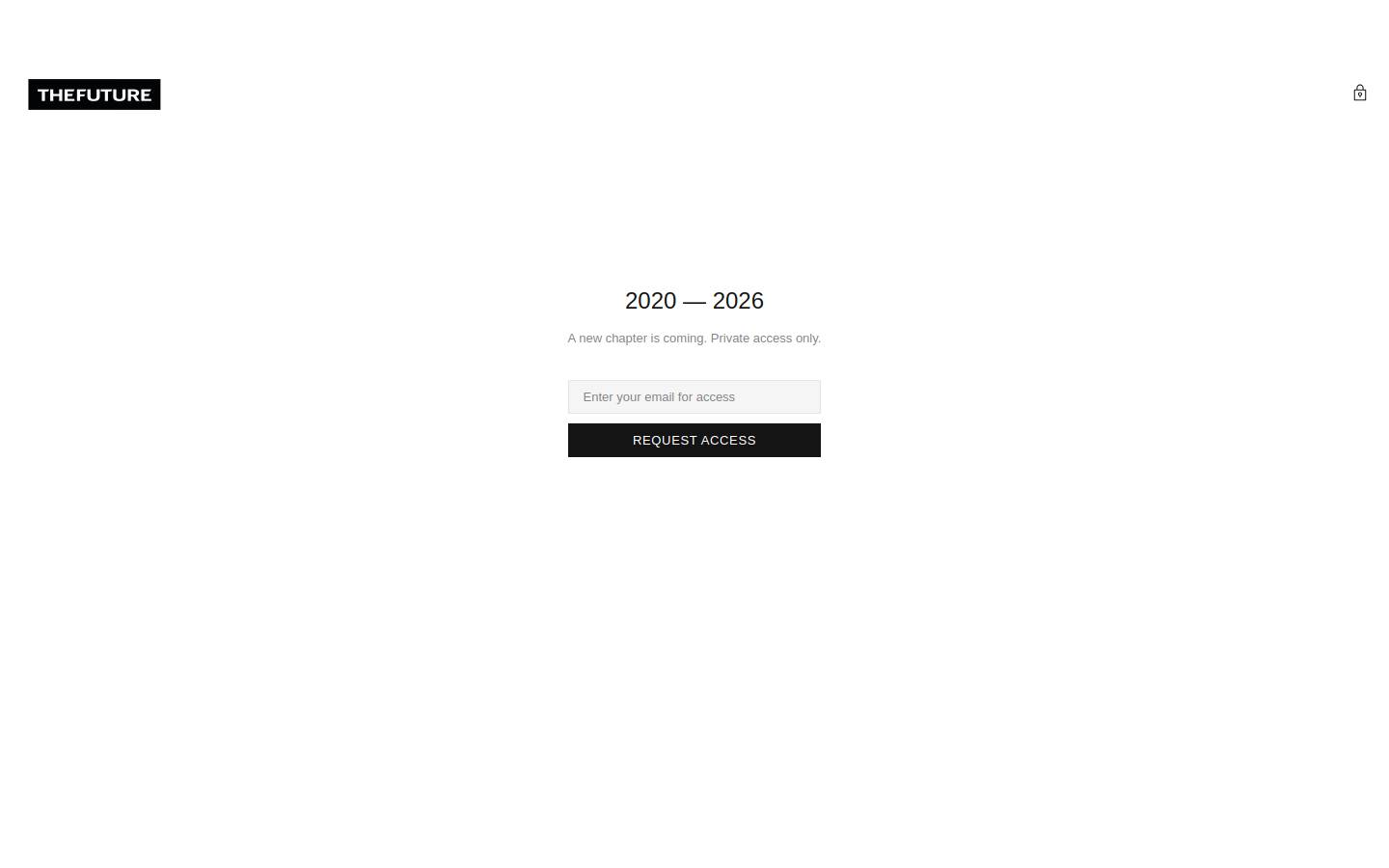 THEFUTURE® homepage screenshot